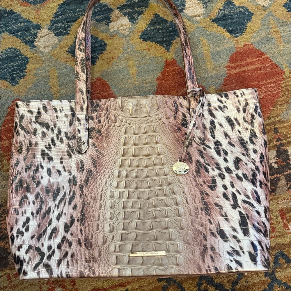 SOLD. Do not buy Brahmin Medium Misha Prowl Melbourne Leather Tote Cheetah